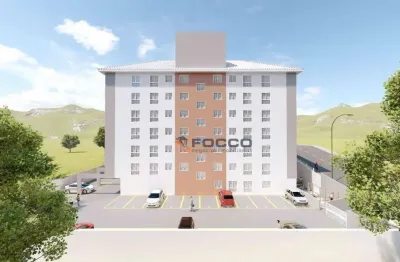 Apartamento com 2 dormitórios à venda, 44 m² por r$ 228.735,00 - jardim janaína - biguaçu/sc