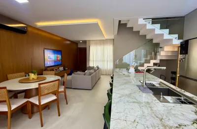 Casa com 03 amplos dormitórios, 01 suíte com closet em condomínio clube, no bairro planejado deltaville em biguaçu/sc 