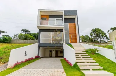 Casa em condomínio fechado com 3 quartos à venda na estrada guilherme weigert, 588, santa cândida, curitiba, 350 m2 por r$ 2.299.000