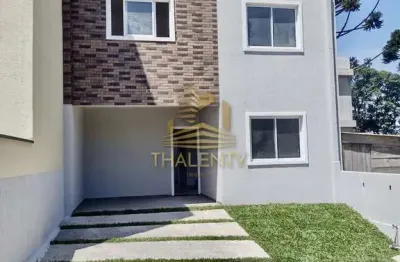 Casa em condomínio fechado com 4 quartos à venda na rua josé bajerski, abranches, curitiba, 149 m2 por r$ 599.000