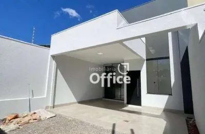 Casa com 3 quartos à venda, 105 m² por r$ 450.000 - setor lago dos buritis - anápolis/go