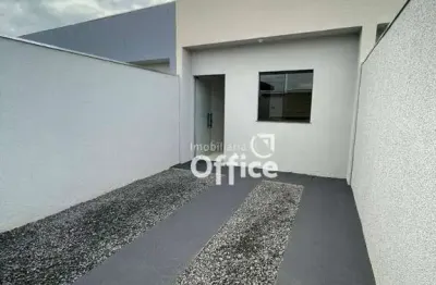 Casa com 2 dormitórios à venda, 62 m² por r$ 240.000,00 - residencial vida nova - anápolis/go