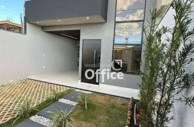 Casa com 3 dormitórios à venda, 105 m² por r$ 410.000,00 - residencial vida nova - anápolis/go