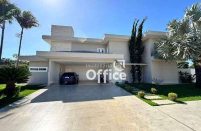 Sobrado com 4 dormitórios à venda, 450 m² por r$ 4.300.000,00 - condomínio mansões do lago - anápolis/go