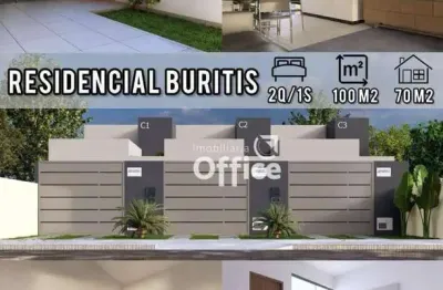 Casa com 2 dormitórios à venda, 70 m² por r$ 280.000,00 - residencial buritis - anápolis/go