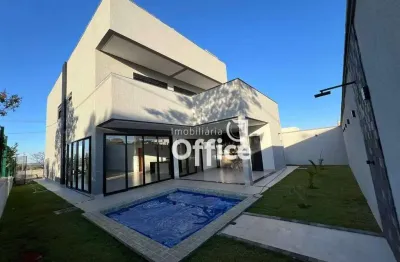 Sobrado com 3 dormitórios à venda, 331 m² por r$ 1.950.000,00 - condomínio terras alphaville anápolis - anápolis/go