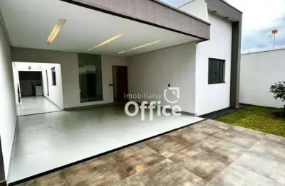 Casa com 3 quartos  à venda, 119 m² por r$ 480.000 - jardim itália - anápolis/go