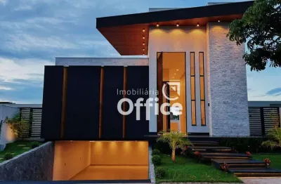 Casa com 3 dormitórios à venda, 320 m² por r$ 3.200.000,00 - condomínio alphaville anápolis - anápolis/go