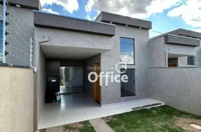 Casa com 3 dormitórios à venda, 100 m² por r$ 320.000,00 - residencial vida nova - anápolis/go