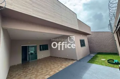 Casa com 3 quartos à venda, 129 m² por r$ 395.000 - loteamento residencial verona - anápolis/go