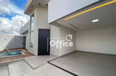 Casa com 3 dormitórios à venda, 140 m² por r$ 670.000,00 - residencial flor do cerrado - anápolis/go
