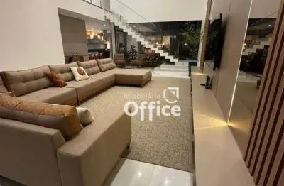 Casa com 3 dormitórios à venda, 360 m² por r$ 3.200.000,00 - condomínio residencial belas artes - anápolis/go