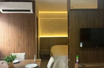 Flat 100% mobiliado à venda, 32 m² por r$ 310.000 - cidade universitária - anápolis/go