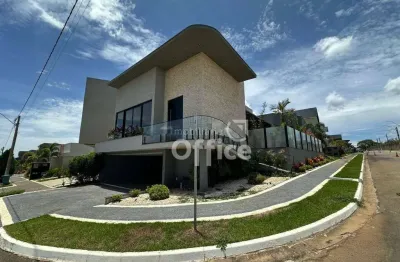 Casa com 4 dormitórios à venda, 268 m² por r$ 2.300.000,00 - condomínio residencial grand trianon - anápolis/go