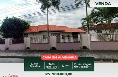 Casa com 3 quartos à venda na Rua Plácido Affonso Rausis, 324, Nova Brasília, Joinville