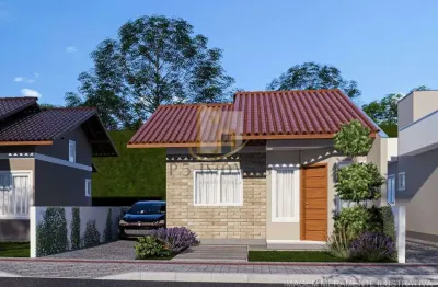 Bela casa de 2 dormitorios no bairro estrada das areias na cidade de indaial/sc