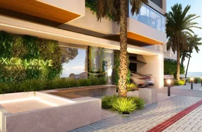 Apartamento tipo garden em balneario picarras, itacolomi - 3 quartos sendo (1 suite) com vista mar.