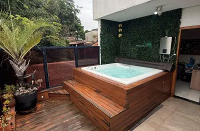 Cobertura 3 quartos 1 suíte 3 salas 2 vagas - santa mônica