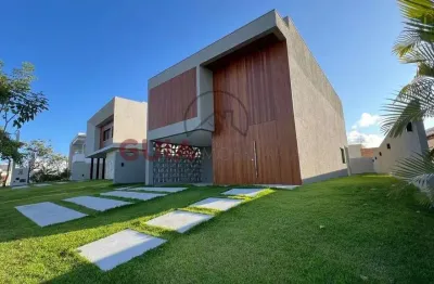 Casa em condomínio para venda em camaçari, alphaville (abrantes), 4 dormitórios, 4 suítes, 5 banheiros, 4 vagas