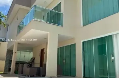 Casa em condomínio para venda em camaçari, vila de abrantes (abrantes), 4 dormitórios, 4 suítes, 2 banheiros, 6 vagas