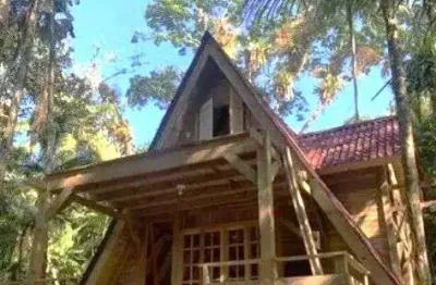 Chácara pousada 12.500 metros com dois chalés vista para montanhas na estrada da limeira morretes pr