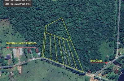 Terreno com 3.250 metros em barreiros com frente para rodovia e próximo iate clube de morretes