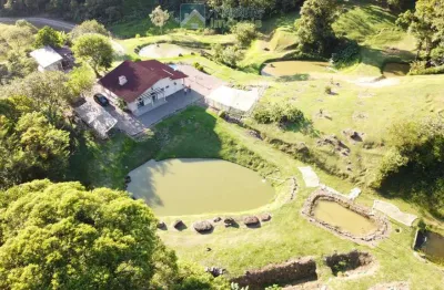 Chácara Sítio com  60.000m²  totalmente montado, casa 200m² ,  6 tanques de peixes 4 nascentes em Antonina Pr