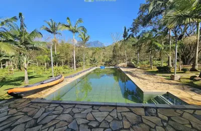 Chácara com 25.000m² com rio e lagoa com peixes, chalé e casa principal em morretes, pr