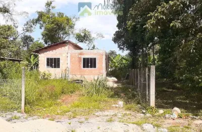 Casa com laje em alvenaria em fase de finalização com 80m² em terreno de 380m² em morretes
