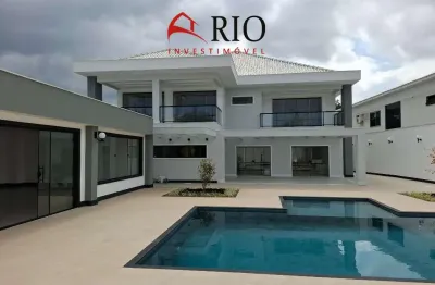 Casa de luxo à venda na barra da tijuca: 5 quartos, 4 suítes, 3 salas, 6 banheiros, 5 vagas - 615m².