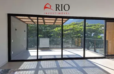 Cobertura de luxo à venda na barra da tijuca, rio de janeiro - 4 quartos, 3 suítes, 2 salas, 3 vagas de garagem - 275m².