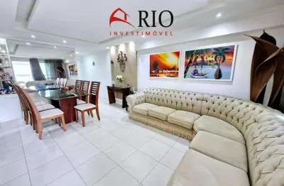 Imperdível oportunidade: apartamento de 4 quartos com 2 suítes no recreio dos bandeirantes, rio de janeiro-rj! 124m² e 2 vagas.