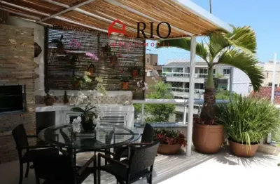 Cobertura de luxo no recreio dos bandeirantes: 3 quartos, 3 suítes, 3 salas, 2 vagas, 310m² - rio de janeiro-rj