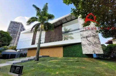 Mansão triplex à venda no condomínio mansões com elevador, piscina, spa e 1.485m² de área construída