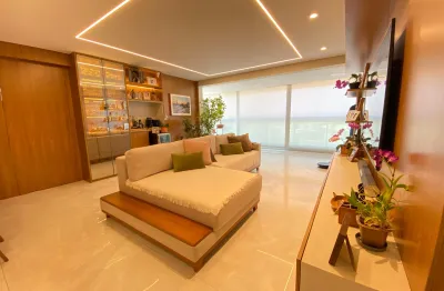 3 suítes decorado e mobiliado no edf season no aquários