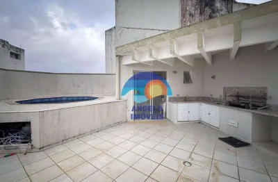 Cobertura com 3 dormitórios para alugar, 288 m² por r$ 4.900,00/mês - balneário samburá - peruíbe/sp