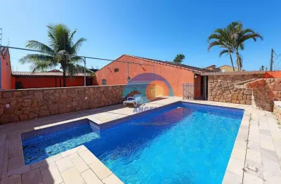 Casa com 3 dormitórios, 170 m² - venda por r$ 900.000,00 ou aluguel por r$ 3.900,00/mês - balneário três marias - peruíbe/sp