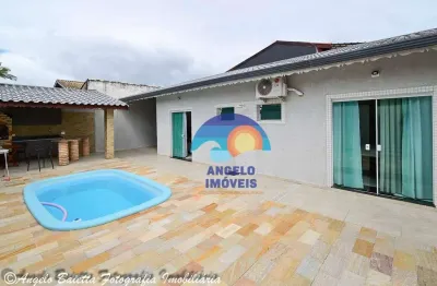 Casa com 3 dormitórios à venda, 170 m² por r$ 650.000,00 - balneário três marias - peruíbe/sp