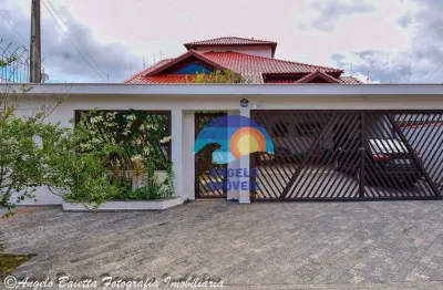 Sobrado lado praia com 5 dormitórios à venda, 235 m² por r$ 800.000 - jardim ribamar - peruíbe/sp