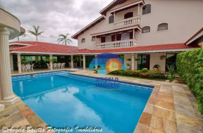 Sobrado em condominio frente mar com 5 dormitórios à venda, 701 m² - bougainvillee i - peruíbe/sp