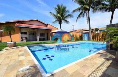 Casa com 4 dormitórios à venda, 250 m² por r$ 1.100.000,00 - balneario samburá - peruíbe/sp