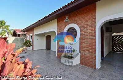 Casa lado praia em 2 lotes com 5 dormitórios à venda, 205 m² por r$ 750.000 - parque turístico - peruíbe/sp