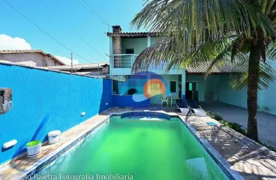 Sobrado lado praia com 4 dormitórios à venda, 180 m² por r$ 580.000 - jardim star - peruíbe/sp