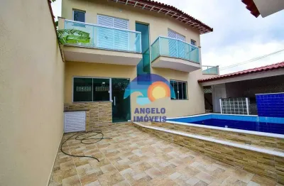 Sobrado com 2 dormitórios à venda, 120 m² por r$ 700.000,00 - balneário stella maris - peruíbe/sp