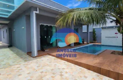 Impecável casa lado praia com 3 dormitórios à venda, 160 m² - arpoador - peruíbe/sp
