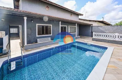 Casa com 3 dormitórios à venda, 221 m² por r$ 550.000,00 - balneário florida - peruíbe/sp