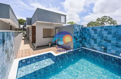 Casa com 2 dormitórios à venda, 85 m² por r$ 450.000,00 - vila romar - peruíbe/sp