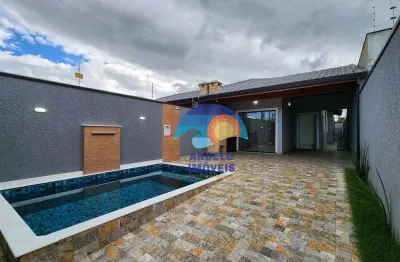 Casa com 2 dormitórios à venda, 92 m² por r$ 450.000,00 - parque d'aville residencial - peruíbe/sp