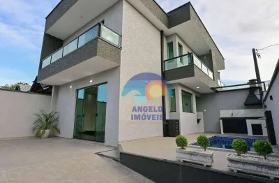 Sobrado com 2 dormitórios à venda, 80 m² por r$ 450.000,00 - jardim ribamar - peruíbe/sp