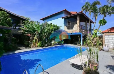 Casa com 5 dormitórios à venda, 402 m² por r$ 1.500.000,00 - balneário três marias - peruíbe/sp